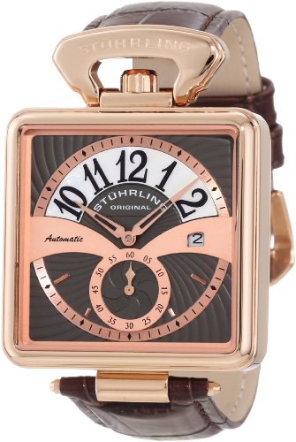 Stuhrling Original Mens 146A334K54 Octane Castello Automatic Mechanical Date Brown Watch Stuhrling Original Mens 146A334K54 Octane Castello Automatic Mechanical Date Brown Watch