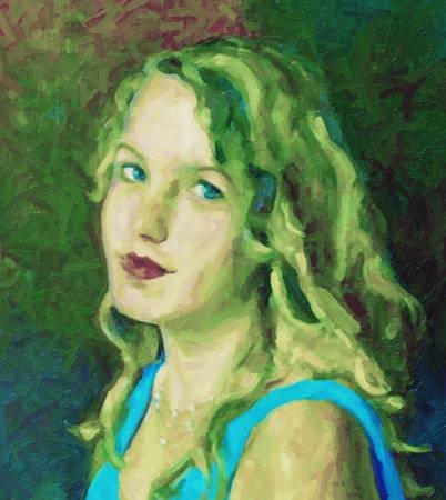 Custom Order #V6-6N6, Oil on Canvas, Custom Painting of The Person You Love, For 1 Person of Customer's Choice, Style: Expressionism, with Signature Text 
