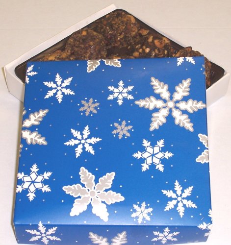 Scott's Cakes 1 2 lb. Chocolate Raspberry Hazelnut Balls in a Snowflake Box by Raspberry Candy