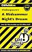 Cliffsnotes Shakespeare's a Midsummer's Night's Dream