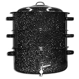 Granite Ware 12-Quart Enamel-on-Steel 3-Tier Shore Dinner Pot with Faucet