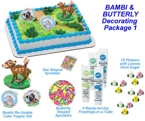 Bambi Cakes - Do-It-Yourself Cake Decorating Pkg. 1 SAVE $4.79 by Decopac, Wilton, Lucks