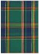 Durable Flat Weave 100% Cotton Colorful Blue and Green Plaid Dishtowel 18" X 28" Set / 6