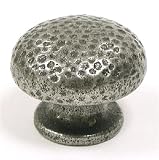 1 1/2 Dia Pewter Round Knob