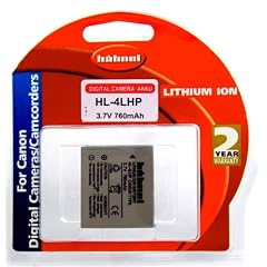 H�hnel HL-4LHP 3,7V 760mA Ersatzakku Typ Canon NB-4LH