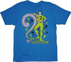 DC Comics Batman The Riddler Blue T-shirt Tee