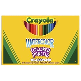 Crayola 240ct Watercolor Pencils Classpack 12 Colors by Crayola