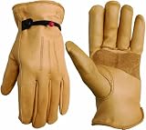 Search : Wells Lamont 1140L Work Gloves with Timber Grain Cowhide, Keytsone Thumb, Palm Patch, Self Hem, Large