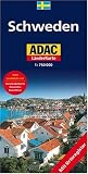  : ADAC L&auml;nderKarte Schweden 1 : 750 000: Mit Fernstra&szlig;enkarte, Reiseinfos, Reisef&uuml;hrer, Ortsregister