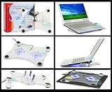 Cables4PC NEW USB LED Laptop Notebook 2 Fan Cooler Cooling Pad
