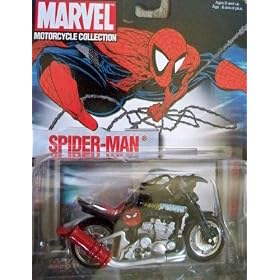 Spider-Man Marvel Buff 'N Low Series 3 Die Cast Motorcycle Collection