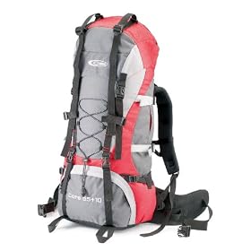 Gelert Core Rucksack -  Flame Red/Grey/Rock, 55+10lt