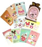 《ディズニー×スイーツ》ポストカード8枚セット/特製ステッカー付/ディズニーキャラクターグッズ