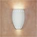 A19 1504 Carpathian Elm Burl Islands of Light Contemporary / Modern Barbados One Light Wall Sconce from the Islands of Light Collection