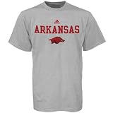 adidas Arkansas Razorbacks Ash Juvenile Logo T-shirt