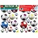 FunToSee Stick The Ball, Football Room Stickers, Pack of 36