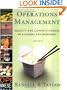 Operations Management: Quality and Competitiveness in a Global Environment