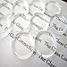 Pandahall 20pcs 18mm Half Round Flat Back Clear Glass Dome Cabochons for Photo Pendant Craft Jewelry Making