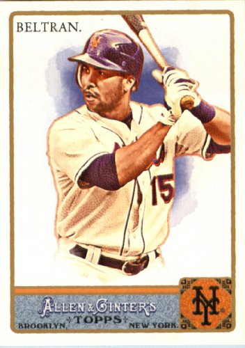 2011 Topps Allen & Ginter Limited Edition GLOSSY Baseball Card # 137 Carlos Beltran - New York Mets (Serial #d to 999)