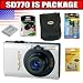 Canon PowerShot SD770IS 10MP Digital Camera with 3x Optical Image Stabilized Zoom (Black) Package 2