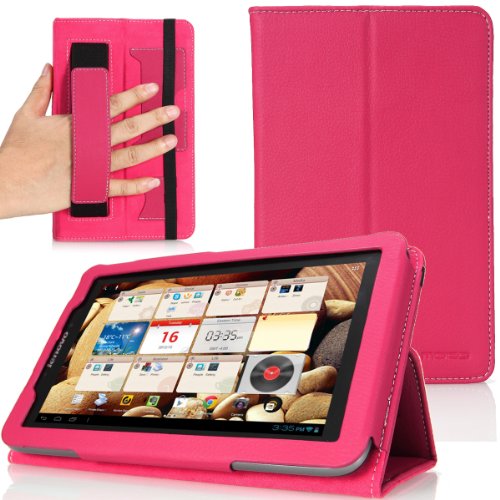 MoKo Slim Cover Case for Lenovo IdeaTab A2107 7-Inch Android Tablet, MAGENTA