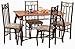 Beautiful 5-pc Dinette, Madrid Style Dining Set Table &4 Chairs