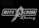 MotoCross Racing Upstream Images Silver Vinyl Wildlife Car Truck Window Decal Sticker