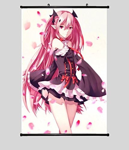 MiniGao Wall Scroll Poster with Seraph Of The End Collection K Home Decor Wall Posters Fabric Painting 15.7 X 23.6 Inch