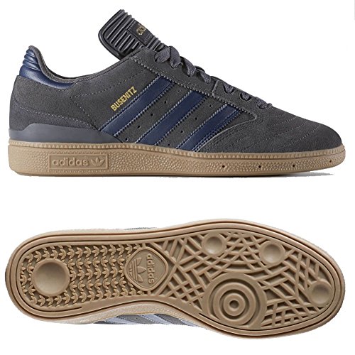 Adidas Men's Busenitz Pro Skateboard Shoe Solid Grey Collegiate Navy