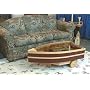 Glass Top Display Coffee Table Marine Blue