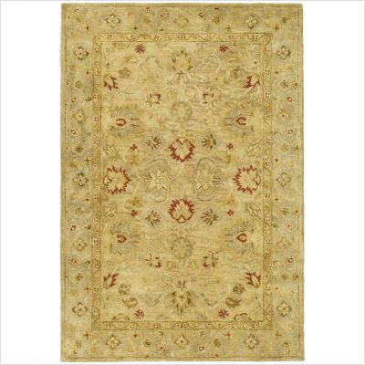 Safavieh Antiquities Collection AT822B Handmade Light Brown and Beige Hand-Spun Wool Area Rug, 8-Feet 3-Inch by 11-Feet