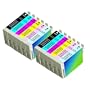 12pk Remanufactured (2B+10C) T078120-T0786 for Epson R260 R380 RX580