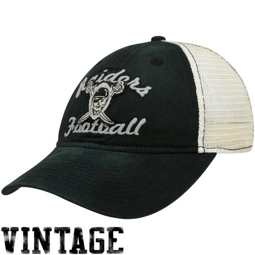 NFL Women's Fan Gear Classic Slouch Mesh Back Hat - EQ60W (Oakland Raiders, One Size Fits All)