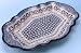  Polish Pottery Extra Large Scalloped Tray / Serving Platter 1 3/4\
