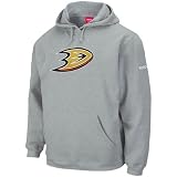 NHL Reebok Anaheim Ducks Ash Playbook Pullover Hoodie Sweatshirt (Medium)