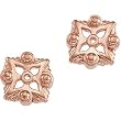 14K Rose Gold Earring Jackets