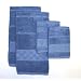 Ritz Gourmet Collection Egyptian Cotton 4-Piece Kitchen Towel and Dish Cloth Set, Federal Blue