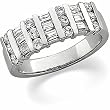 Platinum Diamond Anniversary Band - 0.80 Ct.