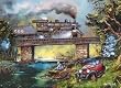 Masterpieces Puzzles Rails on Dogwood 1000 pc Railways