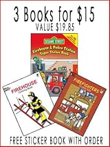3 FOR $15 CHILDREN'S BOOK SET - 4TH STICKER BOOK FREE