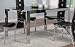 Dining Table in Silver / Tinted Glass - Coaster