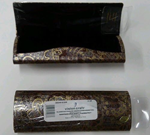 Lot of 2 Oval-Gold Design by Vision Craft Eyeglasses/Sunglasses Hard Case NEW
