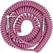 Bullet Cable 30 ft. Premium Vintage Coil Cable - Pink - Straight to Angle Chrome Bullet Connectors