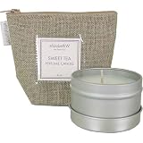 Sweet Tea elizabethW Travel Candle in Burlap Moistureproof Bag
