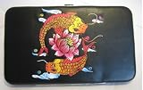 Koi Fish Tattoo Design Black Rockabilly Frame Clutch