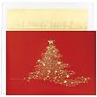 Golden Christmas Tree Christmas Cards