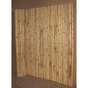 4h x 8w x 2" Natural Color Bamboo Fence Roll