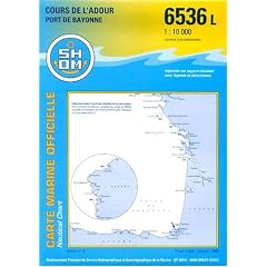 Carte marine : Cours de L'Adour, Port Bayonne