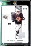 2007 Playoff NFL Playoffs Football # 72 Daunte Culpepper - Oakland Raiders - Premium Trading Card in Protective Display Case