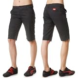 Dickies Girl Stretch Bull Tomboy Shorts in Thin Dotted Stripe - Ships in ''24'' Hours!
